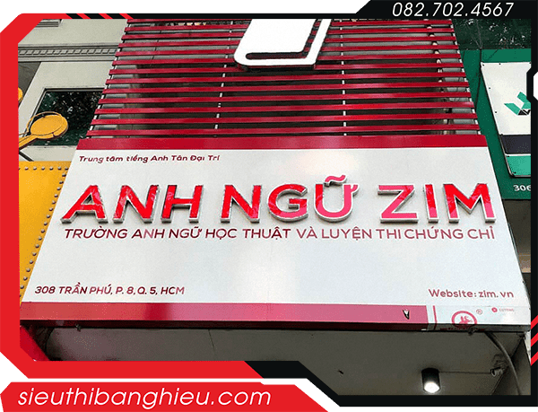 Bảng Hiệu Trung Tâm Ngoại Ngữ – Bảng Hiệu Trường Học