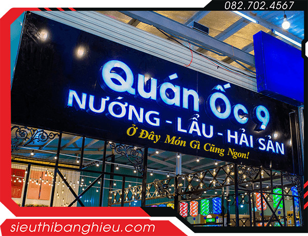 Bảng Hiệu Quán Ốc – Bảng Hiệu Quán Ăn