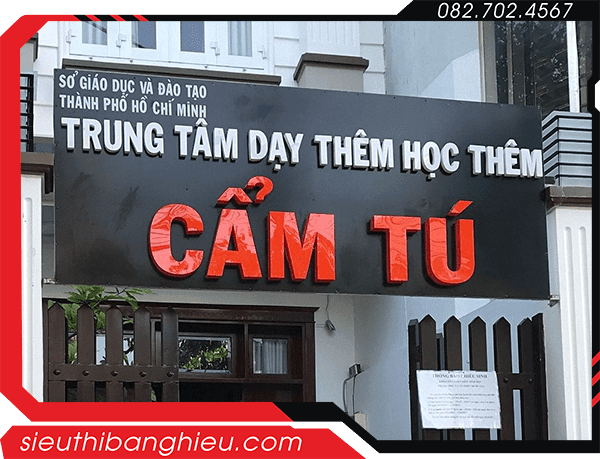 Bảng Hiệu Lớp Dạy Thêm – Bảng Hiệu Trường Học