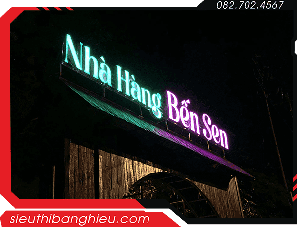 Bảng hiệu quán ăn, nhà hàng – Nên chọn loại nào?