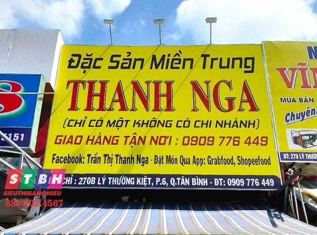 Bảng hiệu bạt hiflex, hộp đèn bạt và bảng vẫy tại Quận Tân Bình, giải pháp dễ nhìn từ xa