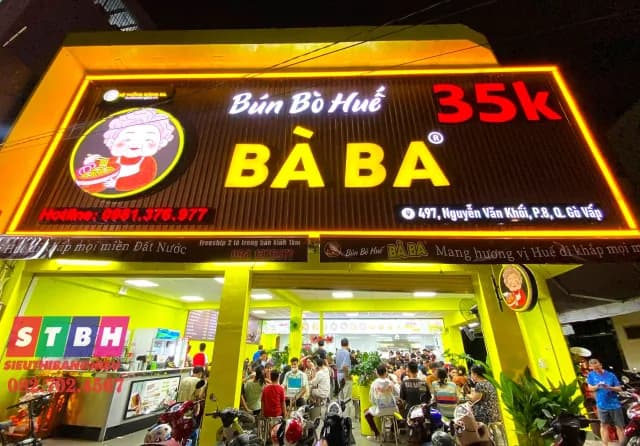 Bảng hiệu Quận Gò Vấp thiết kế gọn gàng dễ đọc và phù hợp nhà phố