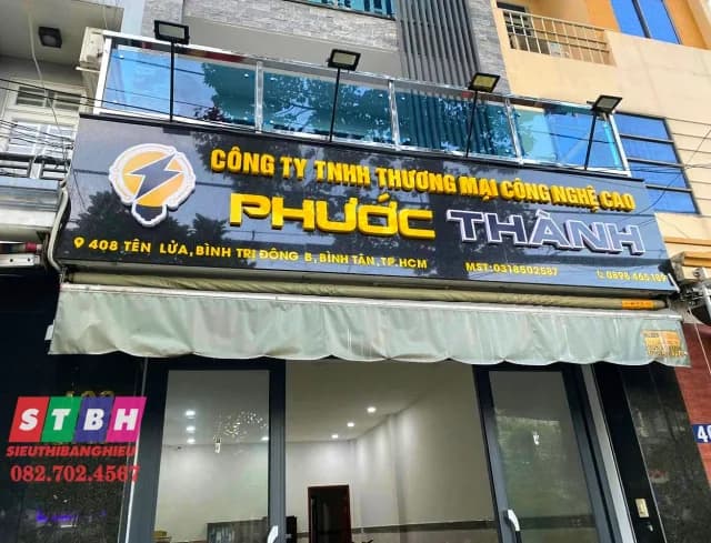Thi công bảng hiệu Phước Thành tại Tên Lửa, Quận Bình Tân