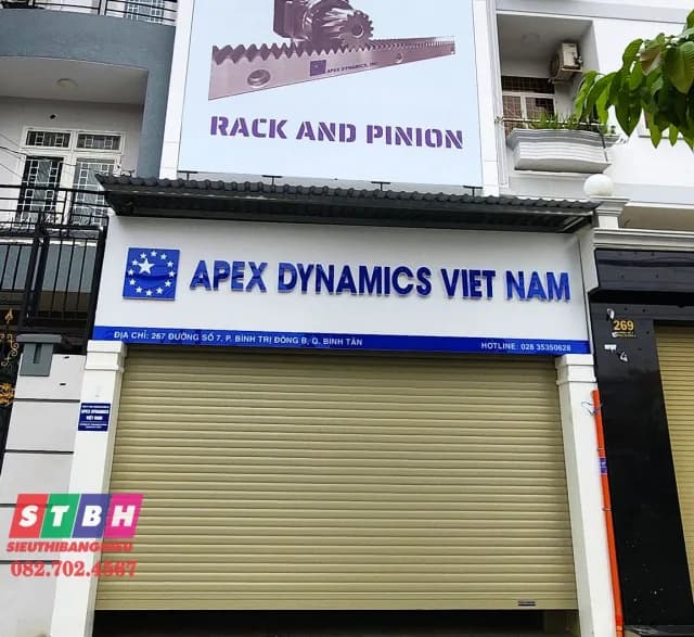 Thi công bảng hiệu Apex Dynamics Viet Nam tại Bình Trị Đông, Quận Bình Tân