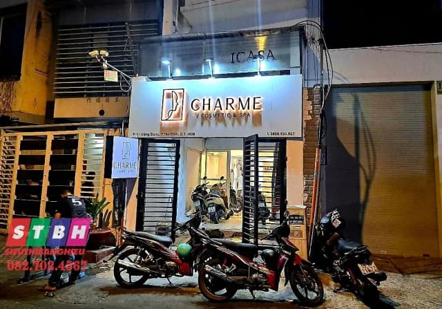 Thi công bảng hiệu YiYi's Nail Spa tại Hồ Hảo Hớn