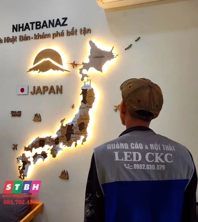 Bản đồ dán tường Nhatbanaz tại Nguyễn Trung Ngạn, Quận 1