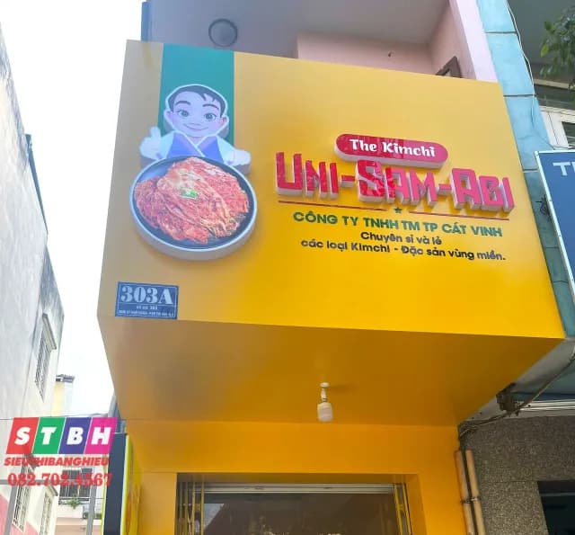 Thi công bảng hiệu quảng cáo Umi Sam Aci tại quận 3