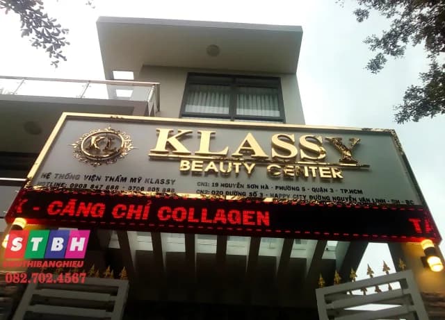 Bảng hiệu chữ nổi inox tại Quận 3, phong cách sang trọng, phù hợp phòng khám và văn phòng