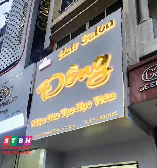 Thi công bảng hiệu quảng cáo tại 404 Trần Hưng Đạo, Quận 5