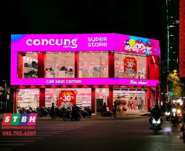 Thi công bảng hiệu ConCung tại Quận 4