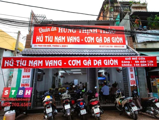 Thi công bảng hiệu quán Hủ Tiếu tại Quận 6