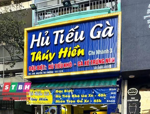 Bảng hiệu quảng cáo tại Quận 10 thiết kế gọn