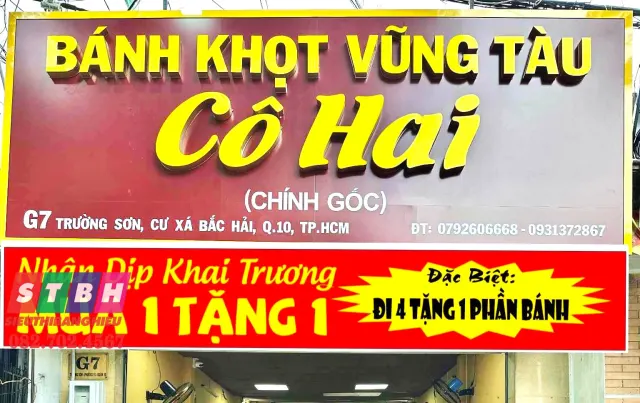Bảng hiệu alu chữ nổi mica tại Quận 10, thiết kế gọn gàng, phù hợp mặt tiền nhỏ