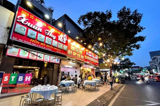 Thi công bảng hiệu Xuân Thy 163 tại quận 10