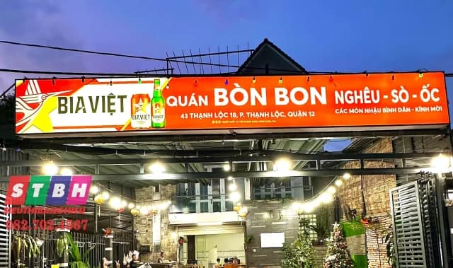 Hộp đèn mica và bảng hiệu hiflex tại Quận 12, dễ thay nội dung, giá tiết kiệm