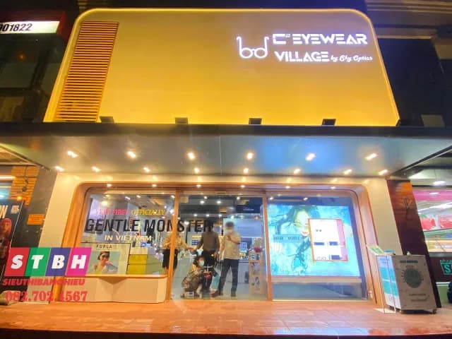 Bảng hiệu ngoài trời tại Cần Giờ với vật liệu bền và kết cấu chắc chắn