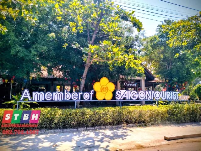 Chữ nổi mica hoặc inox gắn tường tại Cần Giờ tạo hiệu ứng chiều sâu