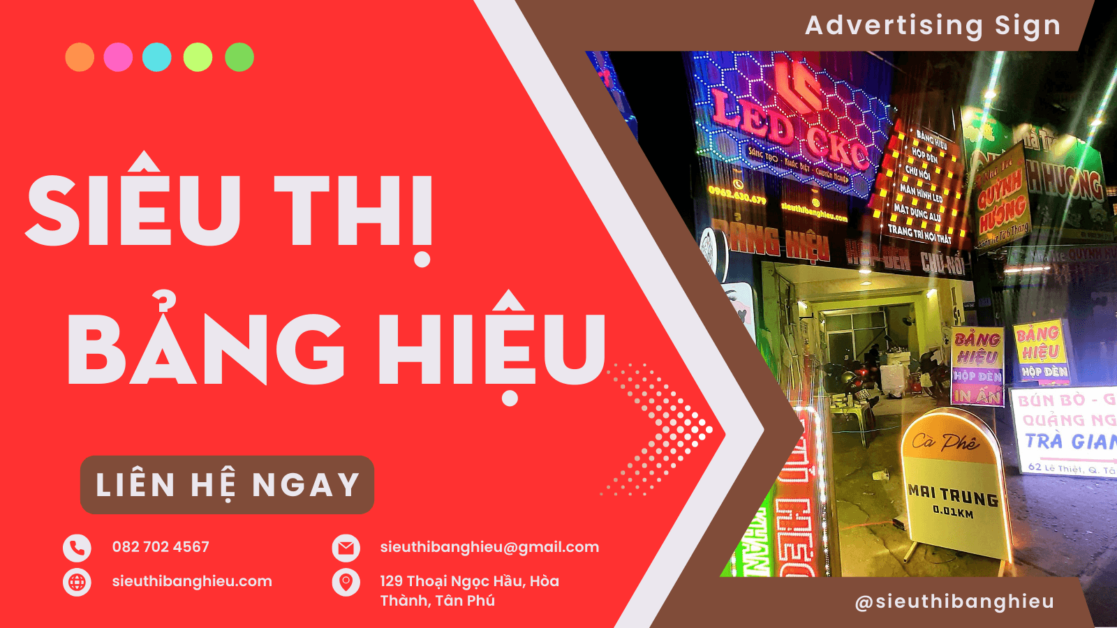 Siêu Thị Bảng Hiệu - Thiết kế và thi công bảng hiệu chuyên nghiệp tại TPHCM